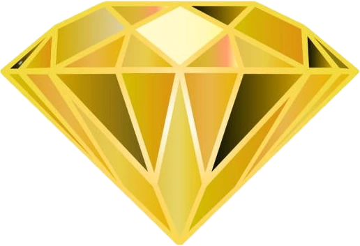 Gold diamond logo